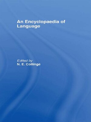 cover image of An Encyclopedia of Language